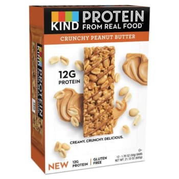 Kind® Protein Bars, Crunchy Peanut Butter, 1.76 Oz, Package Of 12