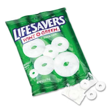 Image for Lifesavers® Hard Candy Mints, Wint-O-Green, Individually Wrapped, 6.25 oz Bag from HD Supply