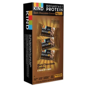 Kind® Breakfast Protein Bars, Dark Chocolate Cocoa, 50 Grams Box, Package Of 8