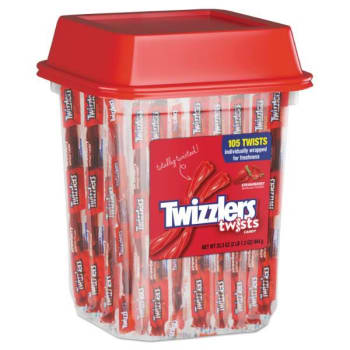 Image for Twizzlers Strawberry Licorice, Individually Wrapped, 2lb Tub from HD Supply