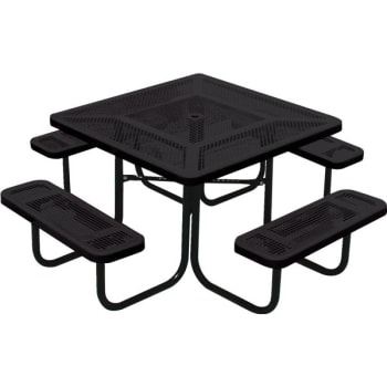 Ultrasite® Table 6-1/2' Perforated Metal Square - Black