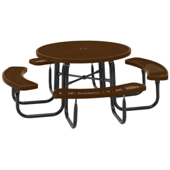 Ultrasite® Table 46 Expanded Metal Round - Brown