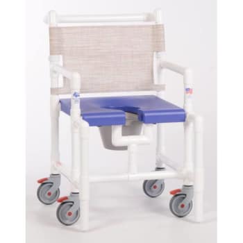 Image for IPU® Elite 375 Lbs Shower Commode Chair With Blow Molded Seat, B-Linen from HD Supply