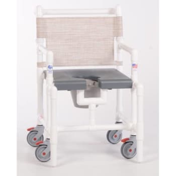 Image for Ipu® Elite 375 Lbs Shower Commode Chair With Blow Molded Seat, G-Linen from HD Supply