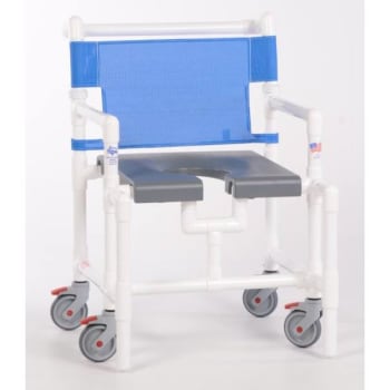 IPU® Elite 450 Lbs Shower Chair With Blow Molded Seat, G-Blue