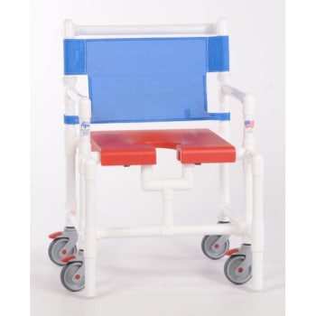 IPU Elite 450 Lbs Shower Chair With Blow Molded Seat, R-Blue