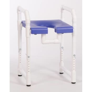 Image for IPU® 300 Lbs Toilet Safety Frame With Blow Molded Seat, Blue from HD Supply