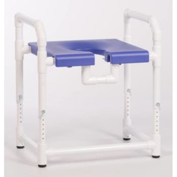 Image for Ipu® 400 Lbs Toilet Safety Frame With Blow Molded Seat, Blue from HD Supply