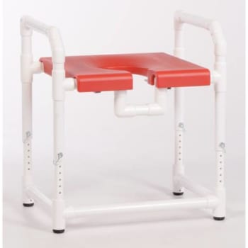 Image for IPU® 400 Lbs Toilet Safety Frame With Blow Molded Seat, Red from HD Supply