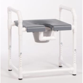 Image for Ipu® 400 Lbs Toilet Safety Frame With Blow Molded Seat And Pail, Gray from HD Supply