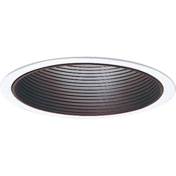 Image for Progress Lighting Black Step Baffle Trim For Shallow Housing from HD Supply