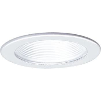 Image for Progress Lighting White Step Baffle Trim With Matching Baffle Finish from HD Supply