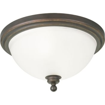 Image for Progress Lighting® 16 In. 2-Light Incandescent Flush Mount Light (Antique Bronze) from HD Supply
