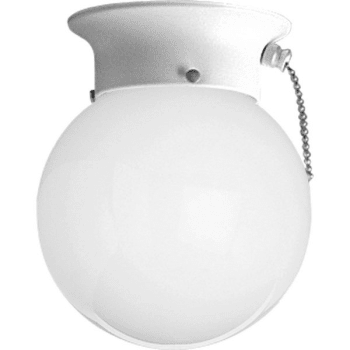 Image for Progress Lighting® 6 In. 1-Light Incandescent Flush Mount Light (White) from HD Supply