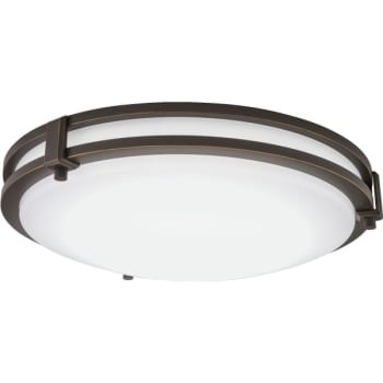 Lithonia Lighting® 13" LED Round Saturn Flushmount Light, 3000K, Bronze