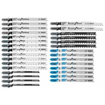 Bosch 30 Piece T Shank Wood And Metal Cutting Jig Saw Blade Set