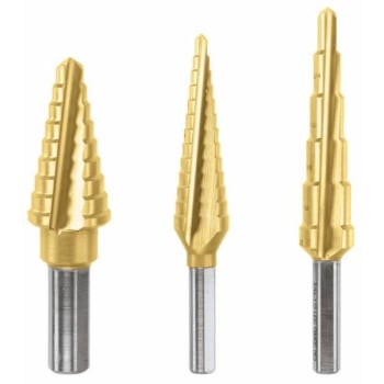Image for Bosch 3 Piece Titanium-Coated Step Drill Bit Set from HD Supply