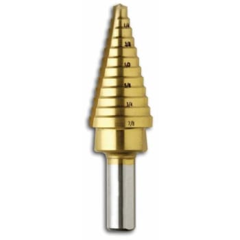 Image for Bosch 3/16 Inch To 7/8 Inch Titanium-Coated Step Drill Bit from HD Supply