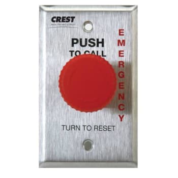 Image for Crest Healthcare® Universal Emergency Locking Push Button Station Replacement from HD Supply