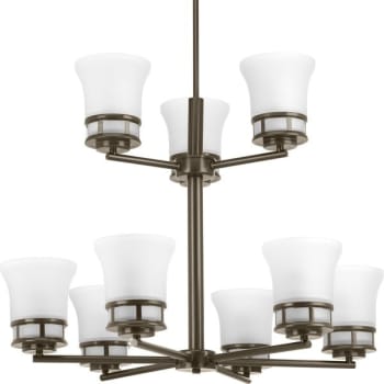 Image for Progress Lighting® Cascadia 9-Light Chain Indoor Chandelier (Glass) from HD Supply