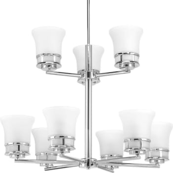 Image for Progress Lighting® Cascadia 9-Light Indoor Chandelier (Glass) from HD Supply