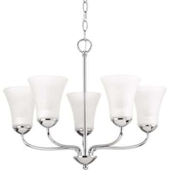 Image for Progress Lighting® Classic 5-light Indoor Chandelier (glass) (p. Chrome) from HD Supply