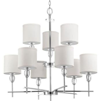 Image for Progress Lighting® Status 9-Light Indoor Chandelier (Fabric) from HD Supply