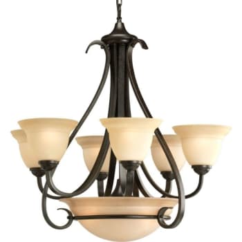 Image for Progress Lighting® Torino 6-Light Indoor Chandelier (Forged Bronze) from HD Supply