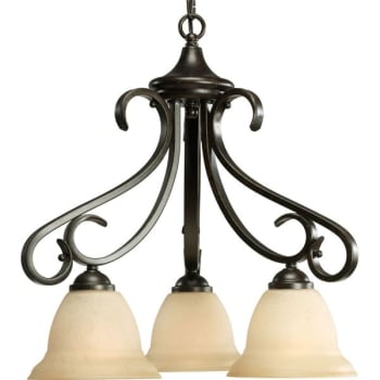 Image for Progress Lighting® Torino 3-Light Indoor Chandelier (Glass) (Forged Bronze) from HD Supply