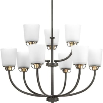 Image for Progress Lighting® West Village 9-Light Chain Indoor Chandelier (Glass) from HD Supply