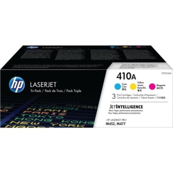 Image for Hp 410a Cyan/magenta/yellow Standard Yield Toner Cartridge, Package Of 3 from HD Supply