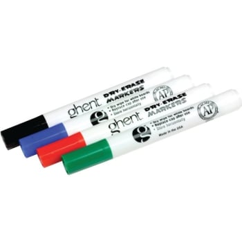 Image for Ghent® Assorted Dry Erase Markers (4-Pack) from HD Supply