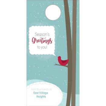 Image for Holiday Door Tag- Red Bird Design, Package Of 50 from HD Supply