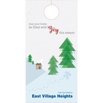 Holiday Door Tag, "filled With Joy" Design, Package Of 50