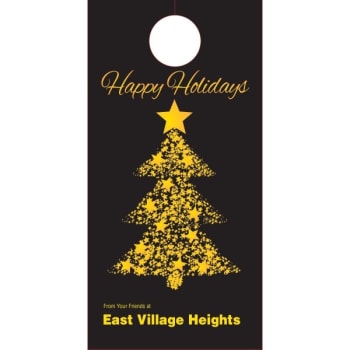 Image for Holiday Door Tag- Golden Tree Design, Package Of 50 from HD Supply