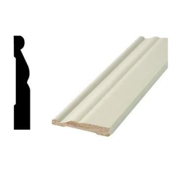 Woodgrain Millwork White Primed Pine Base Moulding 9/16x3-1/4x96", Package Of 5