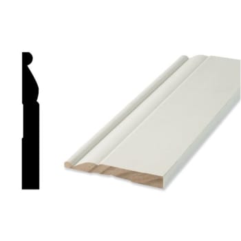 Image for Woodgrain Millwork White Primed Finger Base Moulding 9/16x4-1/4x96", Package Of 5 from HD Supply