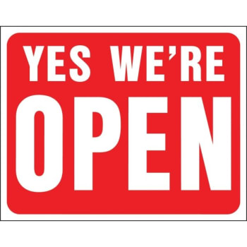Image for Hy-Ko "open/closed" Reversible Polystyrene Sign, 15-1/4" X 19", Package Of 5 from HD Supply