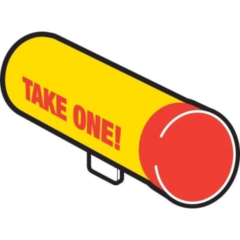 Image for Hy-Ko "take One Tube" Plastic Sign, 3" X 3" X 15-1/2", Package Of 6 from HD Supply