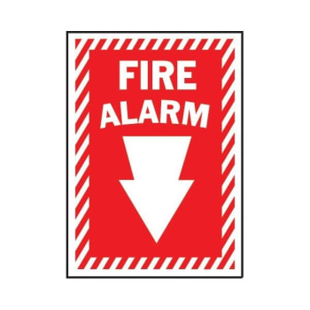 Image for HY-KO "Fire Alarm" Polystyrene Sign, 10" x 14", Package of 5 from HD Supply