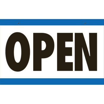 Image for Hy-Ko "open"/"closed" With Manual Clock Sign, Plastic, 7" X 9-1/2", Package Of 3 from HD Supply