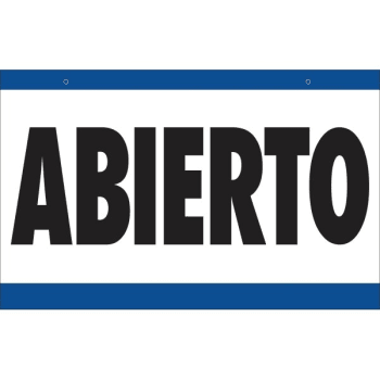 Image for HY-KO "Abierto" "Cerrado" Reloj Senale Sign, Plastic, 7" x 9-1/2", Package Of 3 from HD Supply