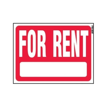 Image for Hy-Ko "for Rent" Sign, Polystyrene, 18" X 24", Package Of 5 from HD Supply