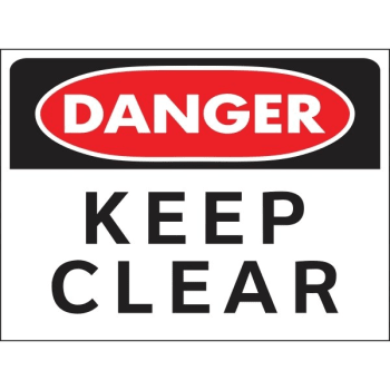 Image for HY-KO "DANGER KEEP Clear" Sign, Polystyrene, 24 x 18", Package of 5 from HD Supply
