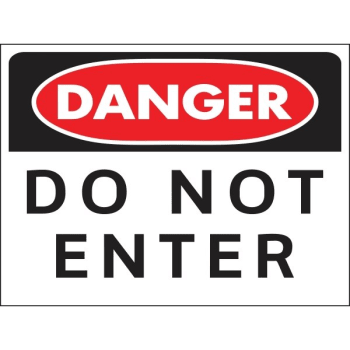 Image for HY-KO "DANGER DO NOT ENTER" Sign, Polystyrene, 24 x 18", Package of 5 from HD Supply