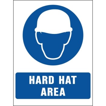 Image for HY-KO "Hard Hat Area" Sign, Polystyrene, 24 x 18", Package of 5 from HD Supply