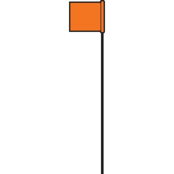 Image for HY-KO 21" Orange Stake Flag, Pack of 25 from HD Supply