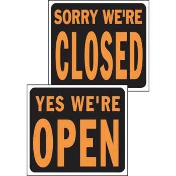 Image for Hy-Ko "open/closed" Reversible Sign, Polystyrene, 14-1/2" X18-1/2", Package Of 5 from HD Supply