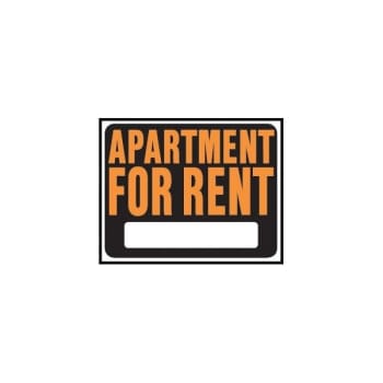 Image for Hy-Ko "apartment For Rent" Sign, Polystyrene, 14-1/2" X 18-1/2", Package Of 5 from HD Supply