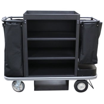 Image for Royal Motorized Deluxe Housekeeping Cart With Standard Three-Shelf Cabinet from HD Supply